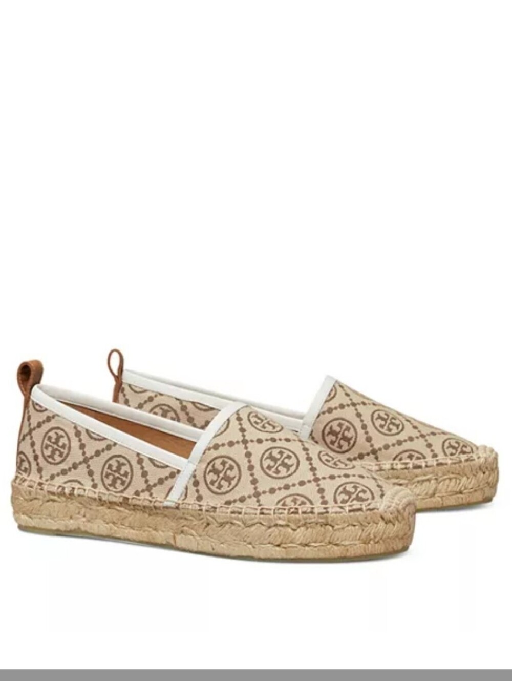Tory Burch T Monogram Platform Espadrulle. Size 7.5